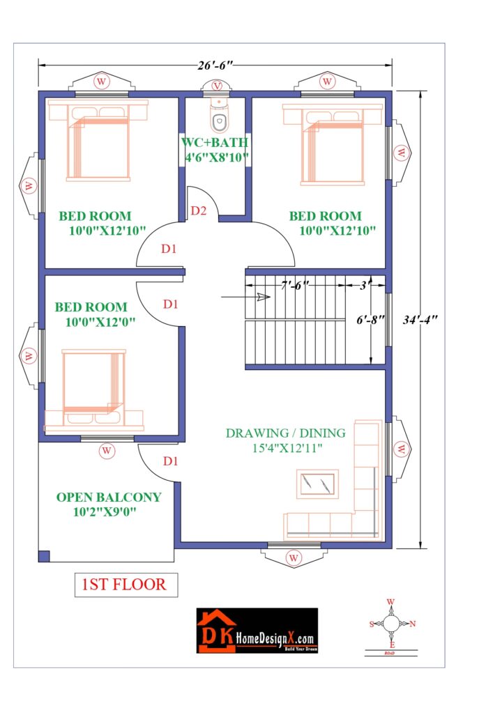 27X34 Modern House Design - Image 3