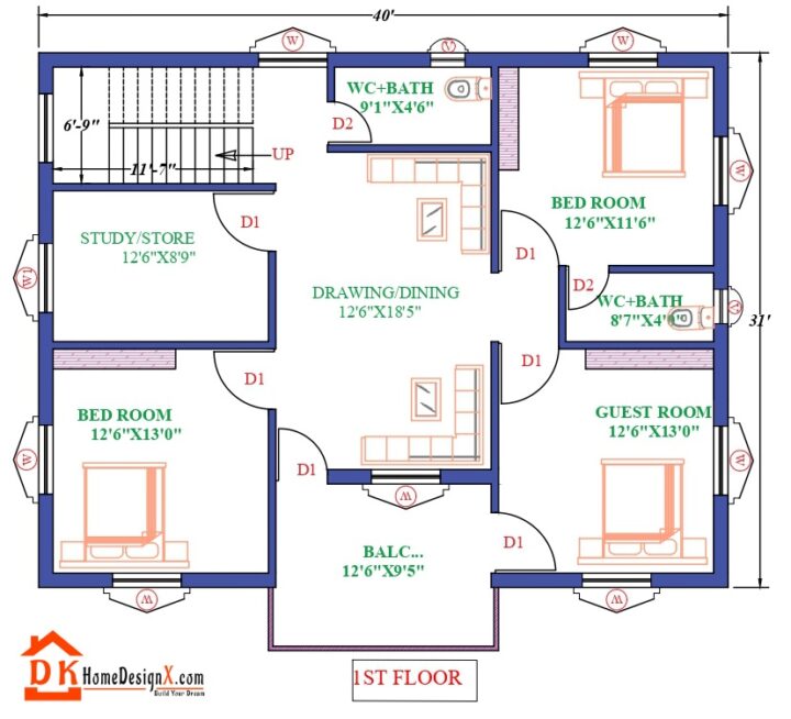 40X31 Modern House Design - Image 2