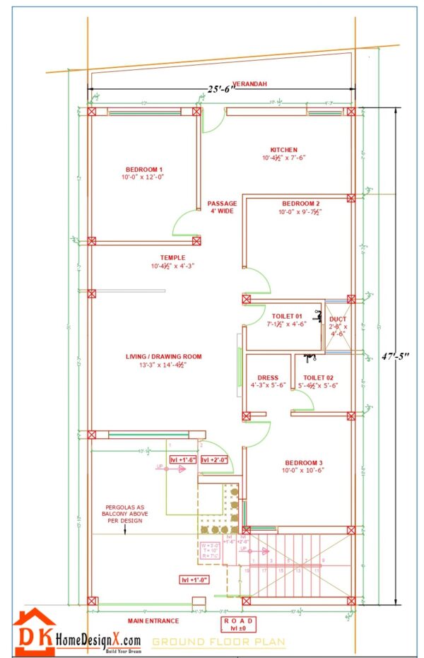26X48 Affordable House Design