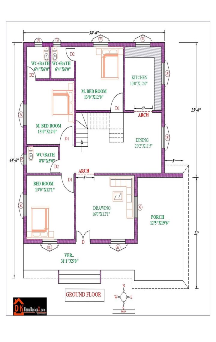 39X45 Modern House Design