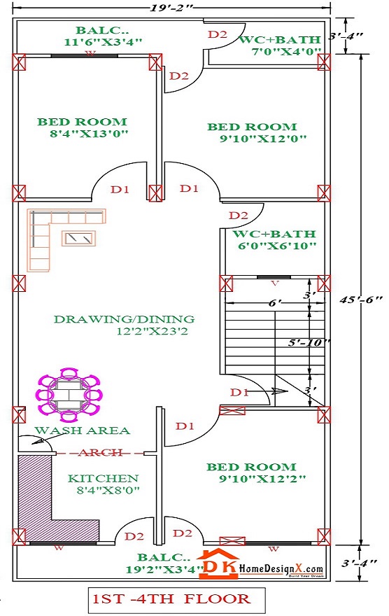 19X46 Big House Design