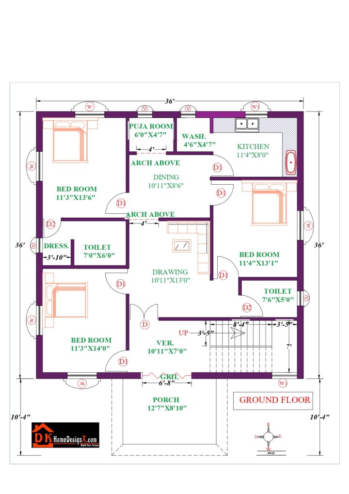 36X36 Modern House Design DK Home DesignX 36X36 Modern House Design DK Home DesignX
