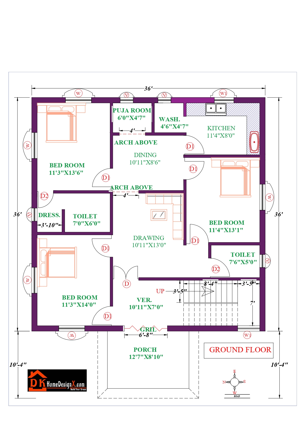 36X36 Modern House Design DK Home DesignX 36X36 Modern House Design DK Home DesignX