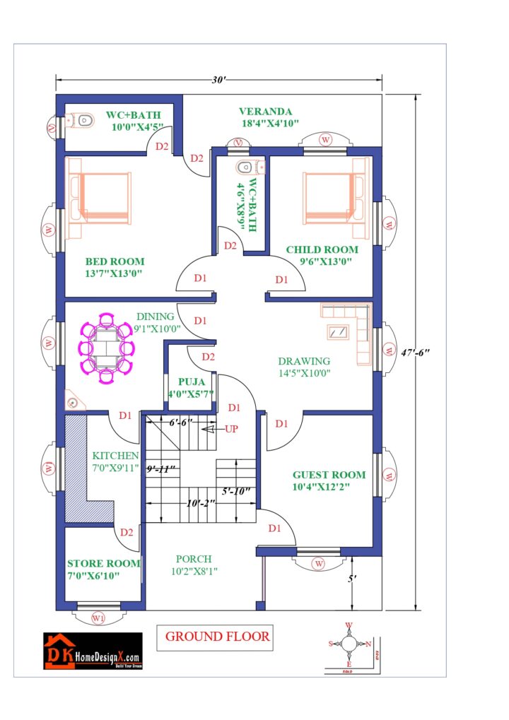 30X48 Affordable House Design - Image 2