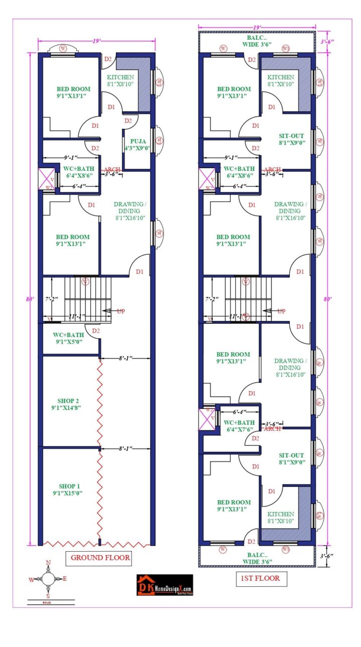 19X80 Affordable House Design