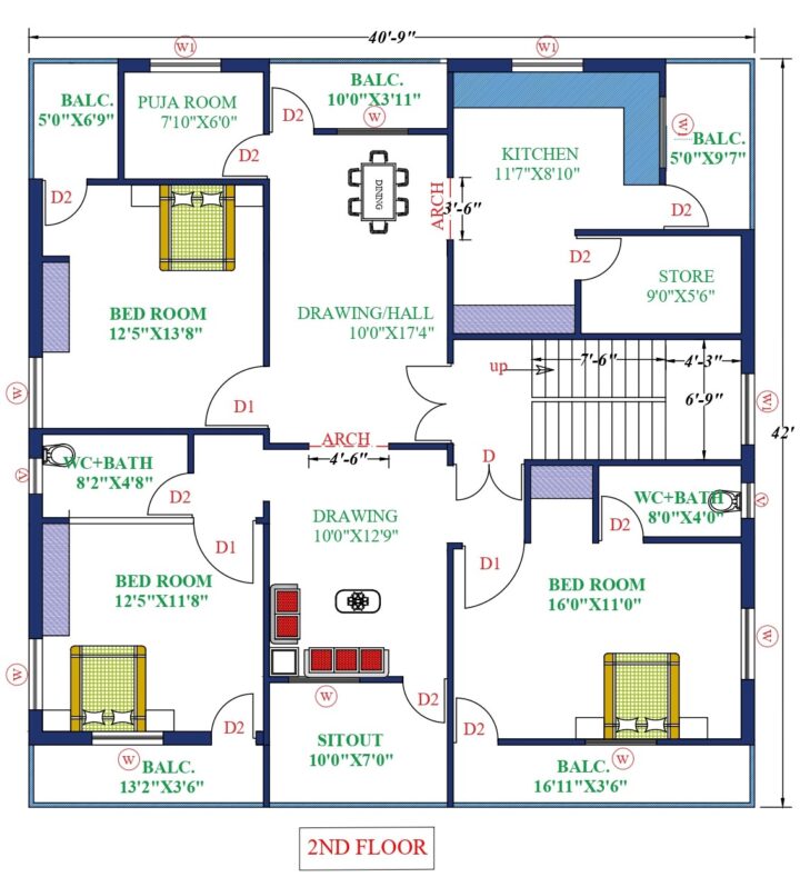 44X46 Affordable House Design - Image 3