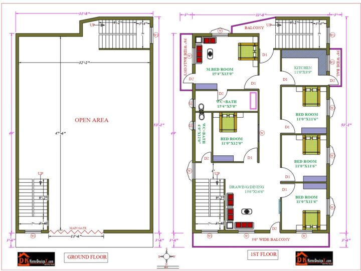 34X53 Affordable House Design