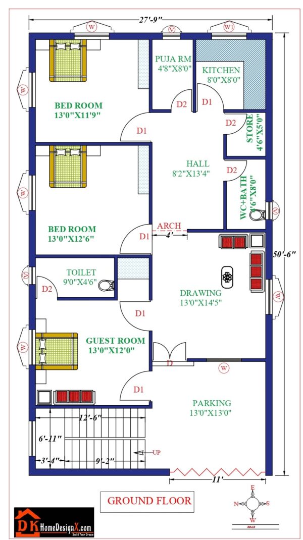 28X51 Modern House Design