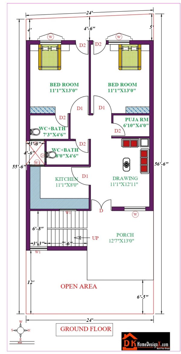 24X56 Modern House Design