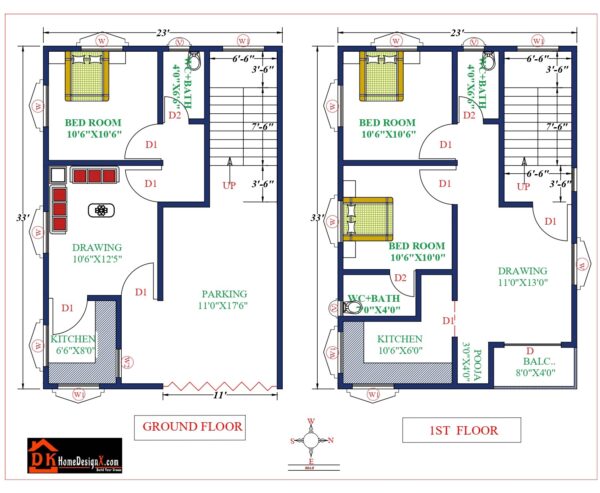 23X33 Affordable House Design