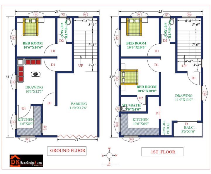 23X33 Affordable House Design DK Home DesignX 23X33 Affordable House Design DK Home DesignX