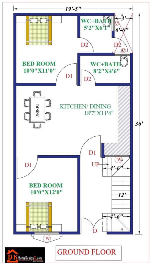 20X36 Small House Design