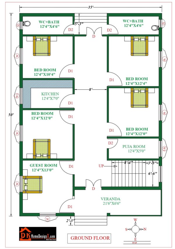 35X50 Affordable House Design