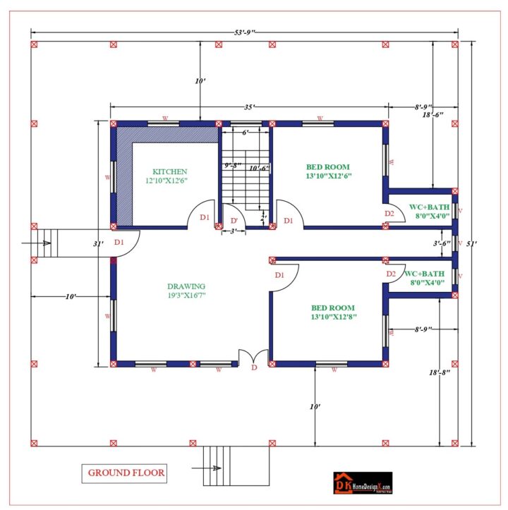 54X57 Modern House Design