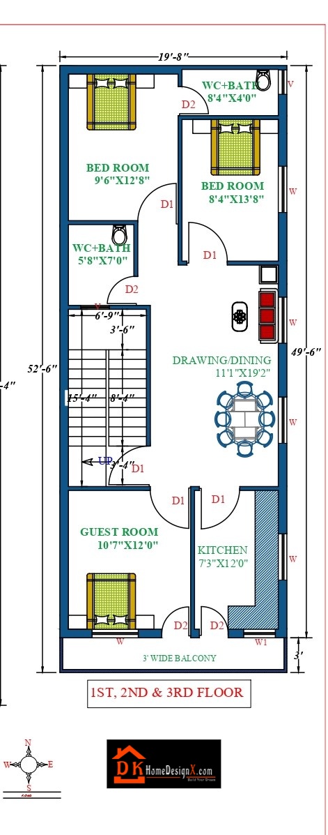 20X56 Modern Commercial House Design