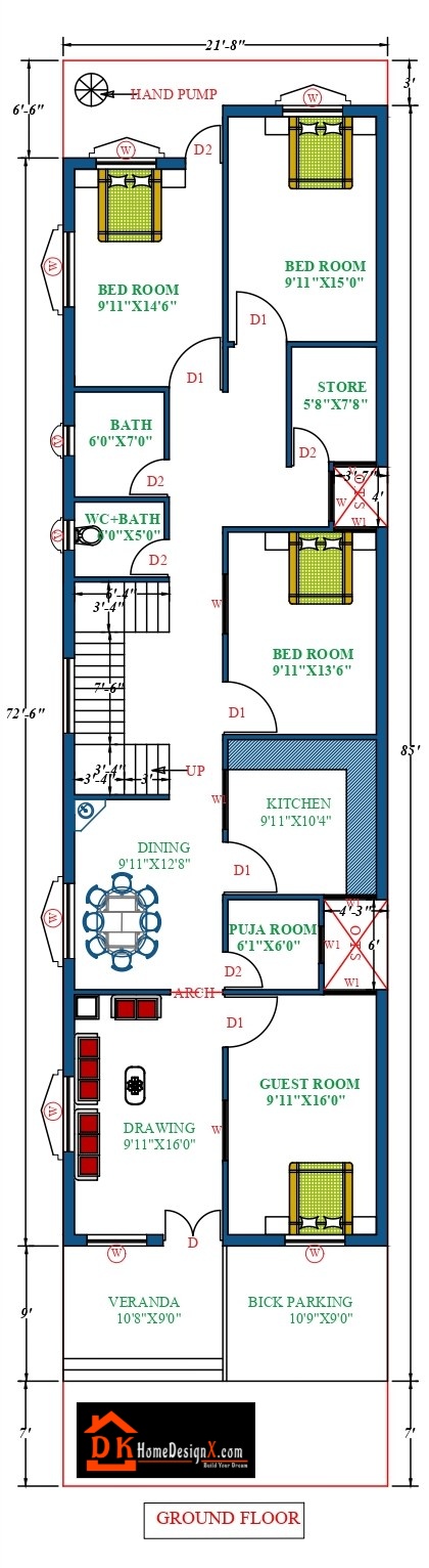 22X85 Affordable House Design