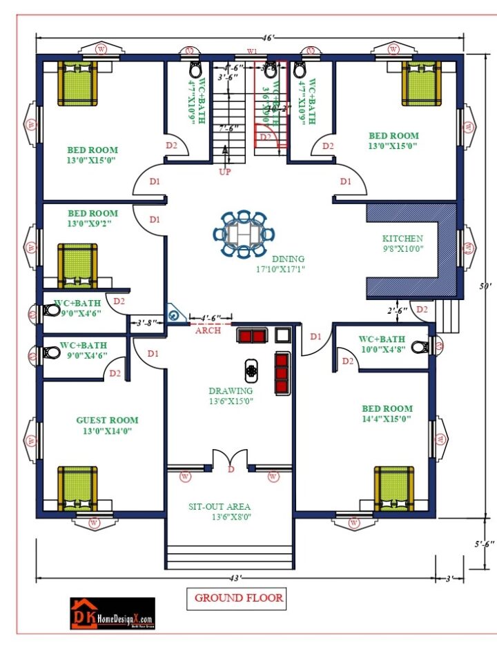 46X50 Luxury House Design - Image 2