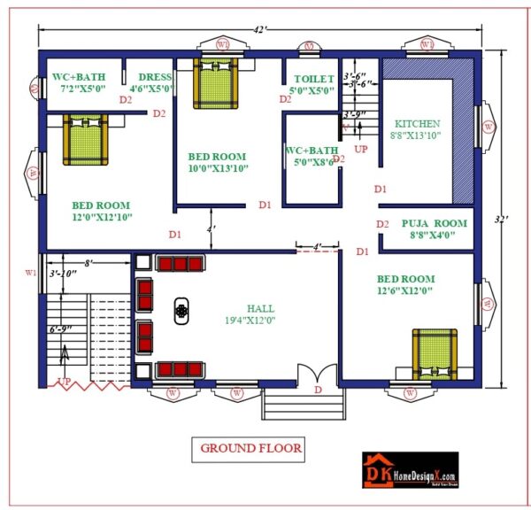 42X36 Affordable House Design
