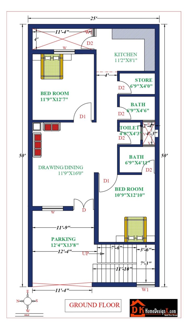 25X50 Affordable House Design