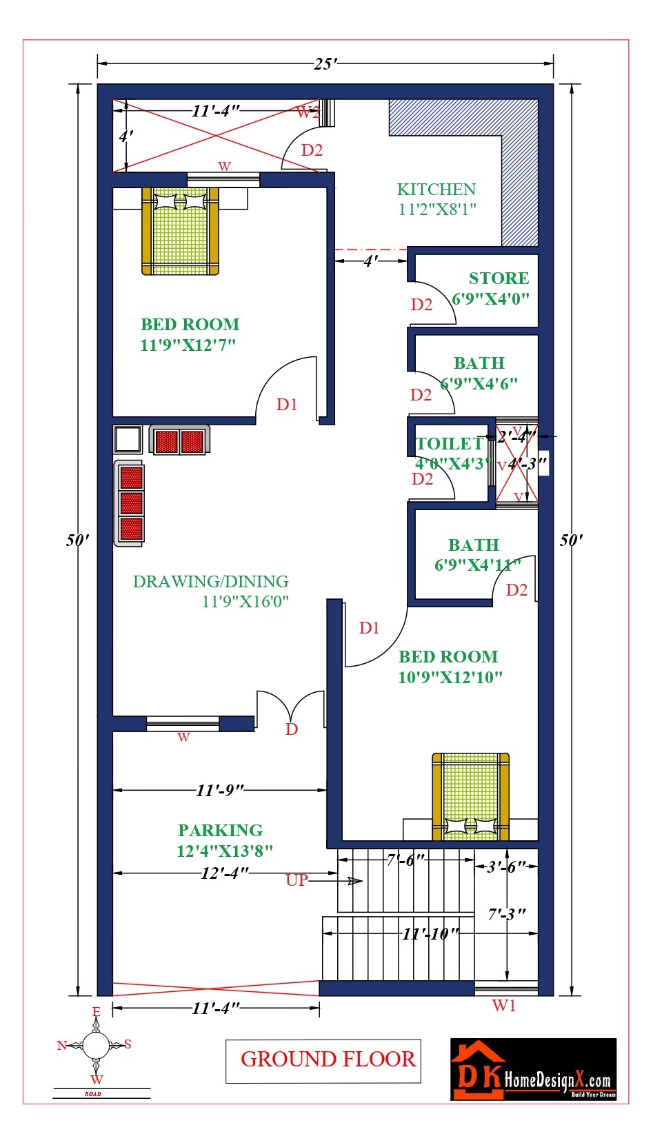 25X50 Affordable House Design DK Home DesignX 25X50 Affordable House Design DK Home DesignX