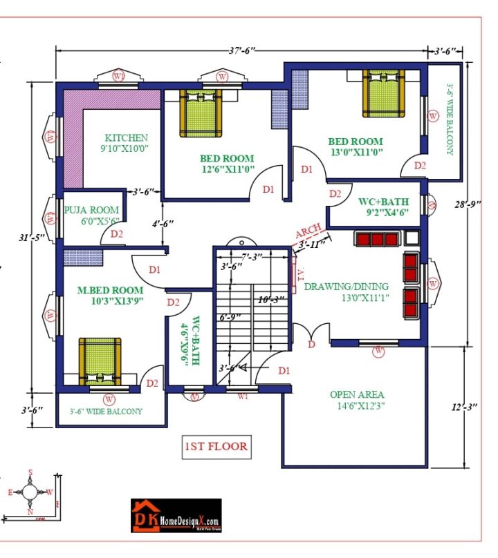 43x42 Affordable House Design - Image 2