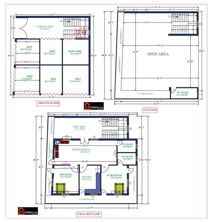 42X41 Modern Commercial House Design - Image 4