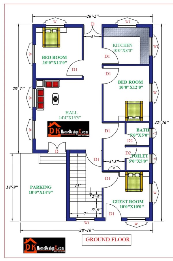 27X47Affordable House Design