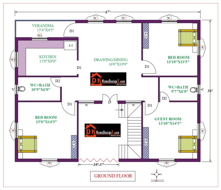 47X36 Affordable House Design