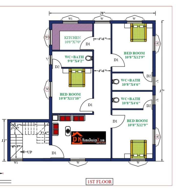 39X37 Affordable House Design - Image 2