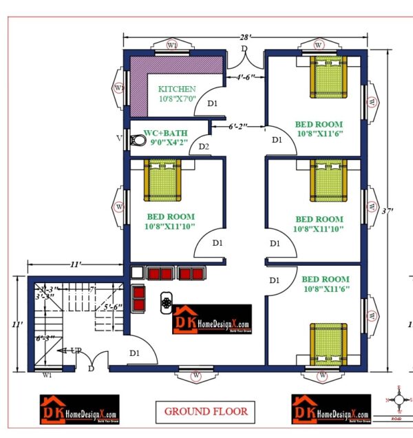 39X37 Affordable House Design