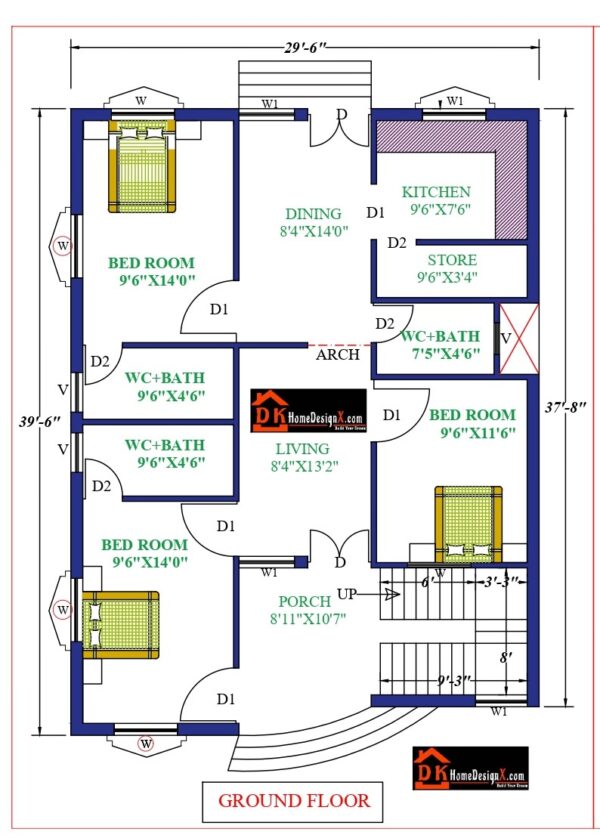 30X40 Affordable House Design