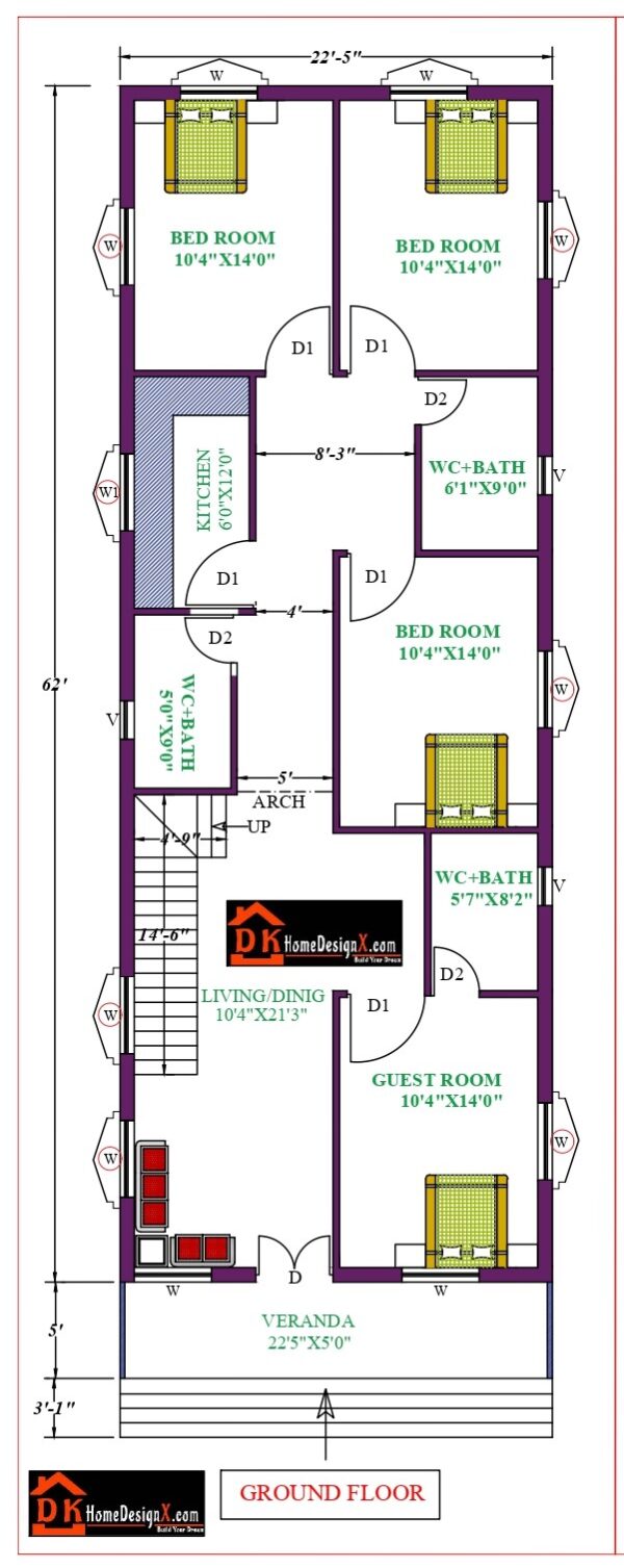 23X71 Affordable House Design