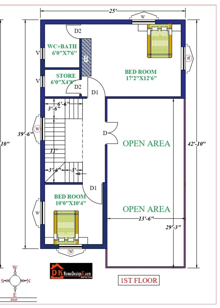 25X40 Affordable House Design - Image 2