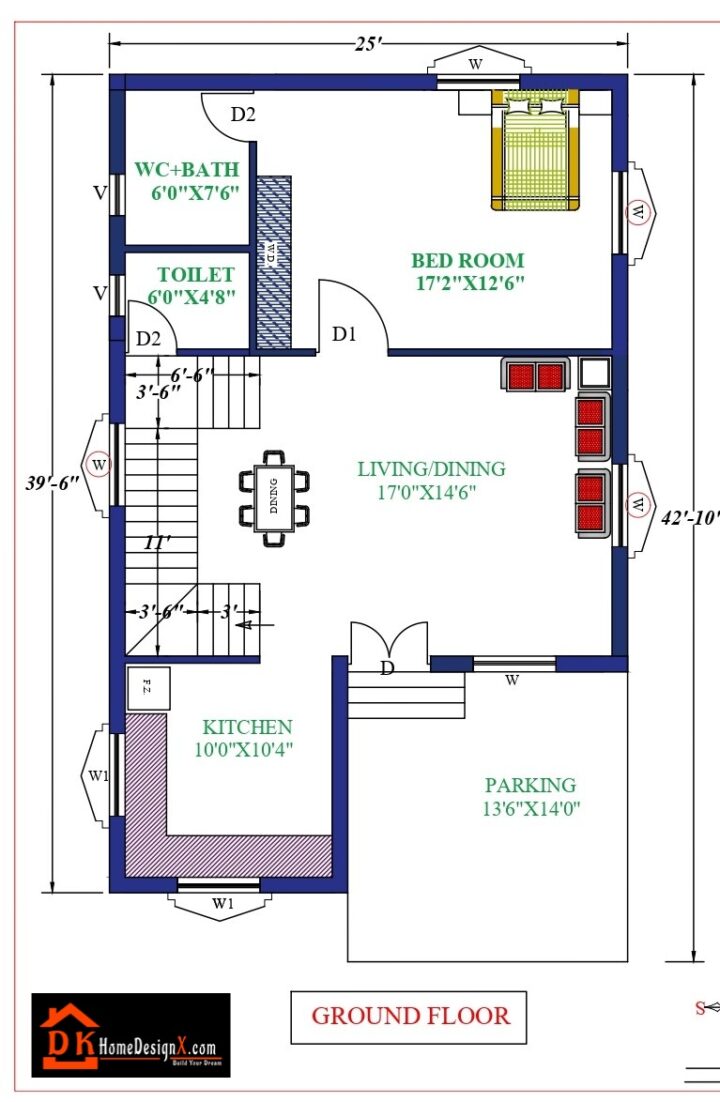 25X40 Affordable House Design