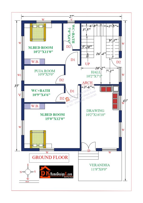 27X35 Modern House Design