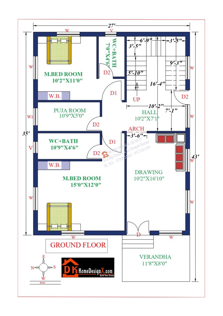 27X35 Modern House Design