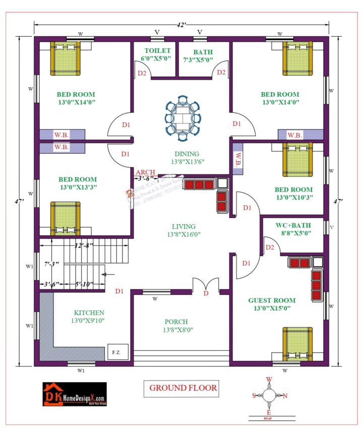 42X47 Modern House Design
