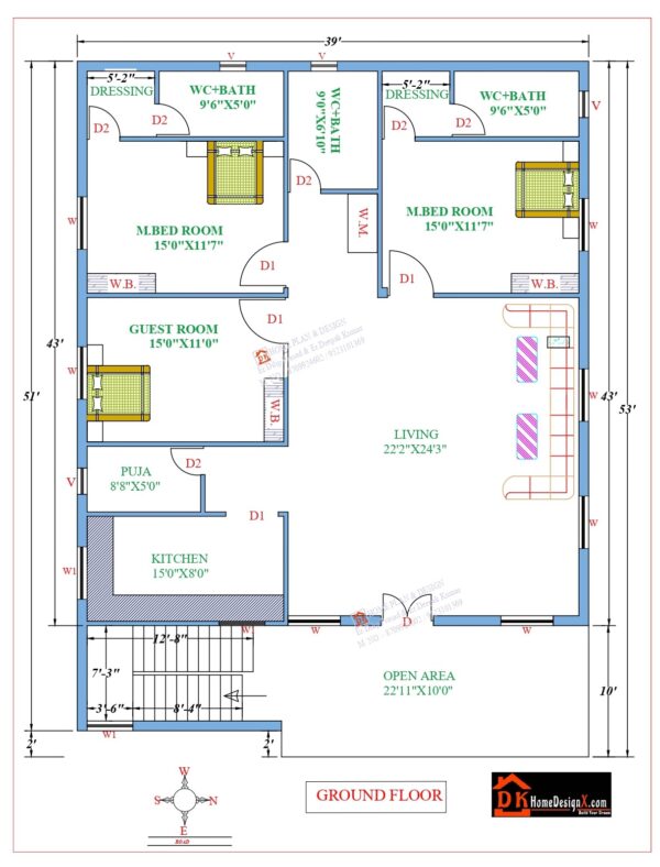 39X51 Modern House Design