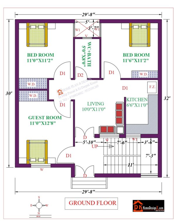 30X30 Affordable House Design