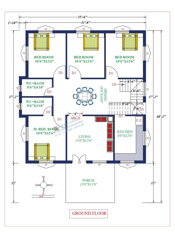 36X38 Affordable House Design