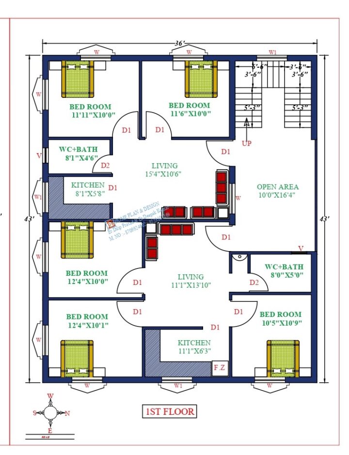 36X43 Affordable House Design - Image 2