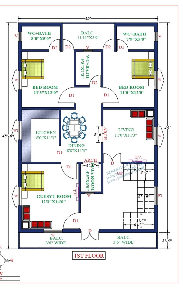 30X49 Affordable House Design - Image 2