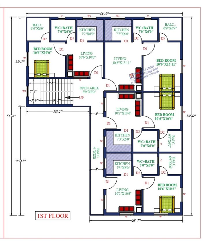 45X57 Affordable House Design - Image 2