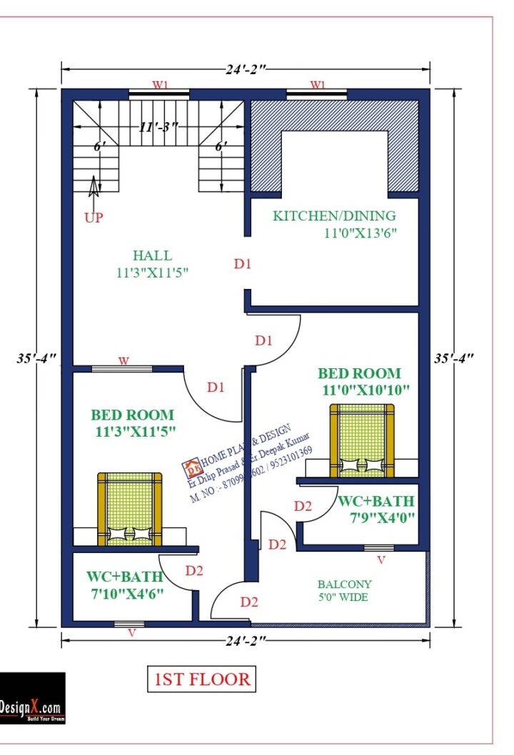 25X36 Affordable House Design - Image 2