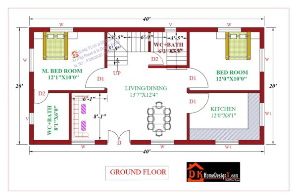 40X20 Affordable House Design