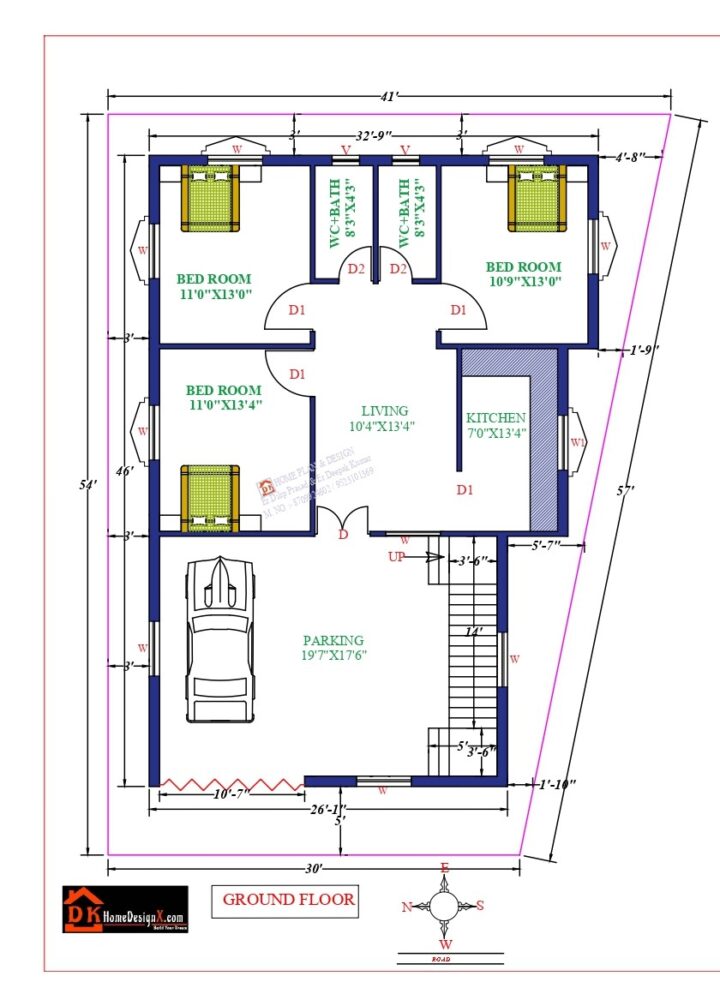 33X46 Affordable House Design