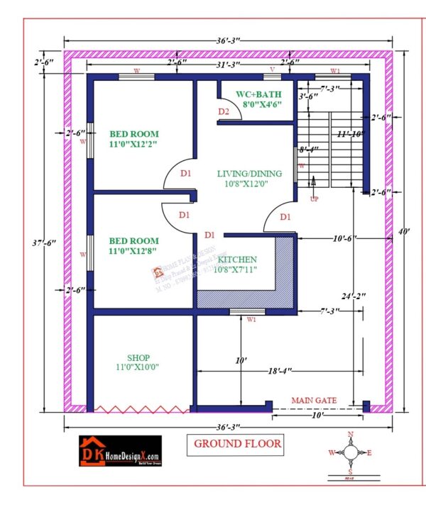 32X38 Affordable House Design