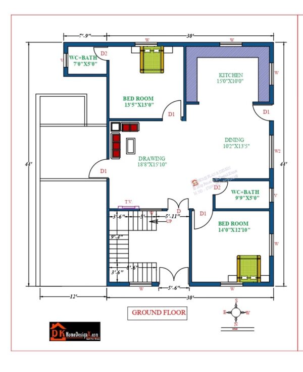 43X50 Affordable House Design