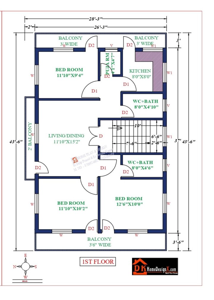 29X47 Affordable House Design - Image 2