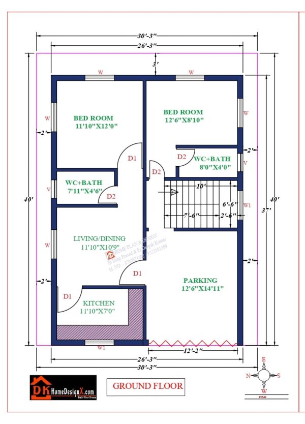 29X47 Affordable House Design